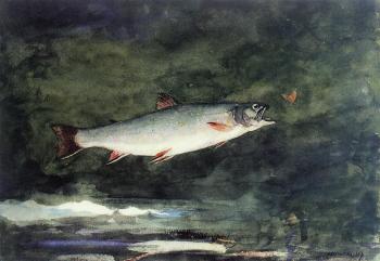 Winslow Homer : Leaping Trout